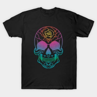 Rainbow sugar skull T-Shirt